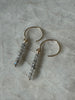Tiny Gemstone Stick Drop Earrings