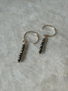Tiny Gemstone Stick Drop Earrings