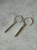 Tiny Gemstone Stick Drop Earrings