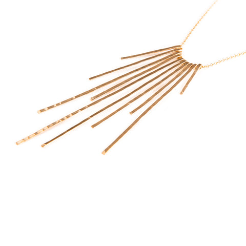 Hammered Fringe Collar