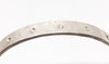 Diamond Unisex Textured Silver Cuff