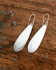 Fine Silver Petal Earrings