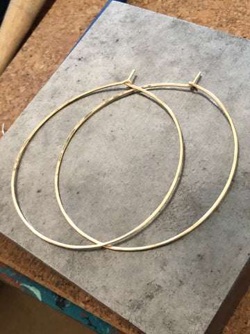 14k Gold Hoops