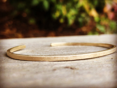 Textured 14k Gold Cuff