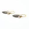 Diamond Briolette Shield Earrings