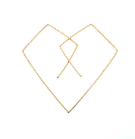 Hammered Kite Earrings