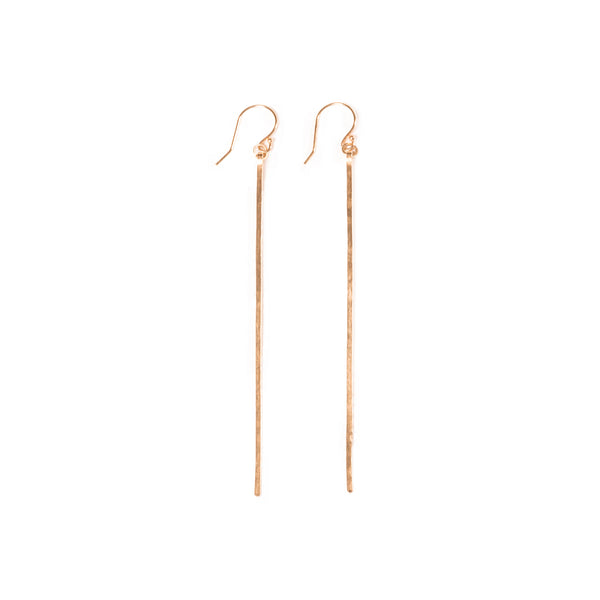 Hammered Line Earrings