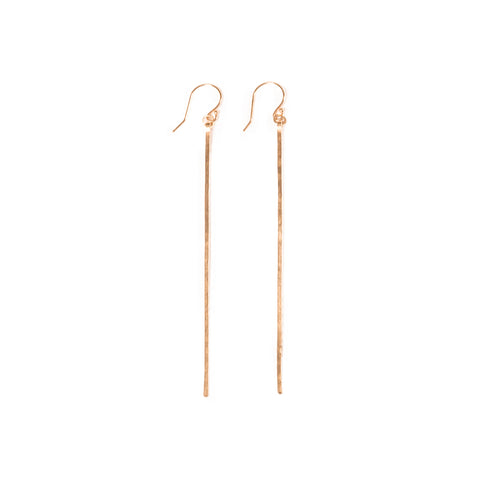 Hammered Line Earrings