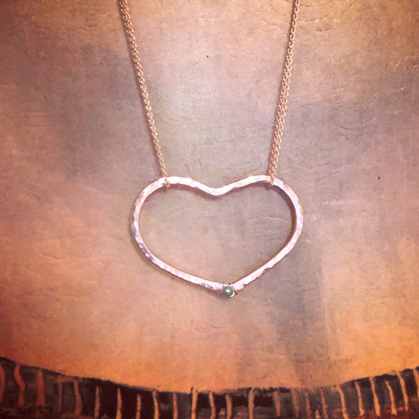 Riveted Heart Necklace