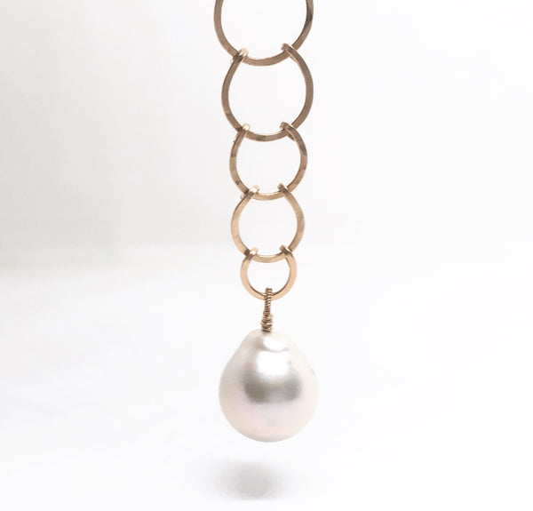 Baroque Pearl Serpentine Pendant