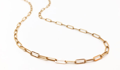 14k Paperclip Chain