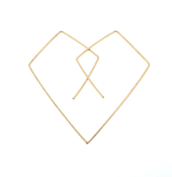 Hammered Kite Earrings